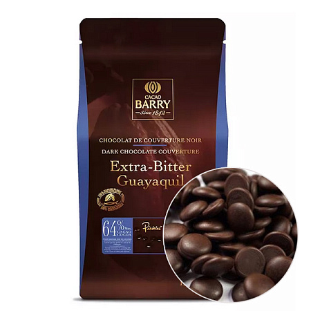 картинка Шоколад Extra Bitter Cacao Barry 64%, 100гр от магазинаАрт-Я