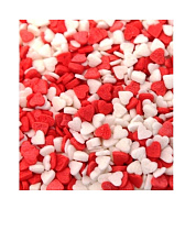 картинка Посыпка Сердечки красно-белые (мини), 750гр от магазинаАрт-Я