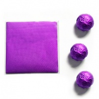 картинка Фольга оберточная для конфет Фиолетовая 10*10 см, 100 шт от магазинаАрт-Я