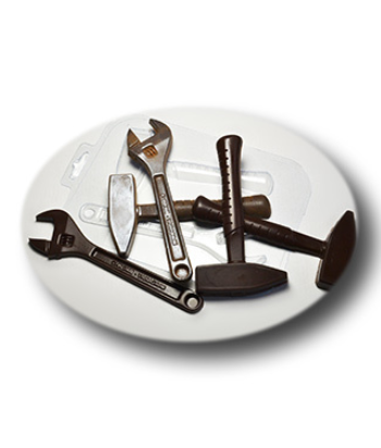 картинка Форма для шоколада "Ключ и молоток" от магазинаАрт-Я