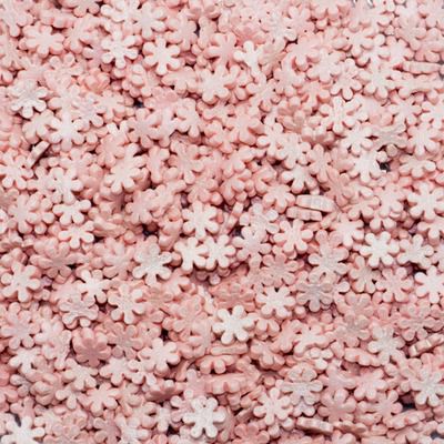 картинка Посыпка снежинки розовые перламутровые, 70гр от магазинаАрт-Я