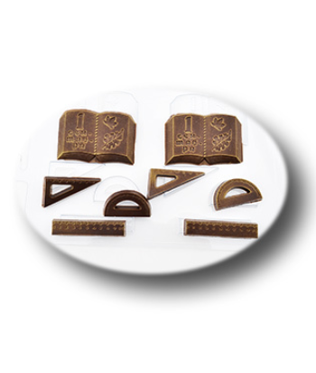 картинка Форма для шоколада "Школьный набор 2" от магазинаАрт-Я