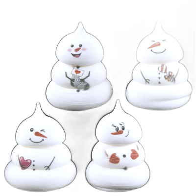 картинка Сахарные фигурки Снеговичок (d30xh35мм), шт от магазинаАрт-Я