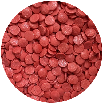 картинка Посыпка №310 сахарная декоративная Конфетти красное перламутровое, 1,5кг от магазинаАрт-Я