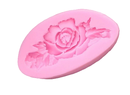 картинка Молд Роза с листьями 8*4,5 от магазинаАрт-Я