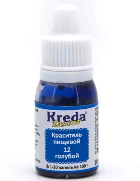 Красящее вещество 6. Краситель kreda. Kreda пищевые красители. Краситель пищевой голубой. Краситель пищевой гелевый kreda.