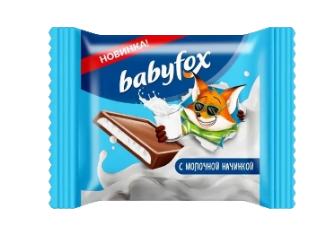 картинка Батончик «Babyfox» с молочной начинкой 12 г от магазинаАрт-Я