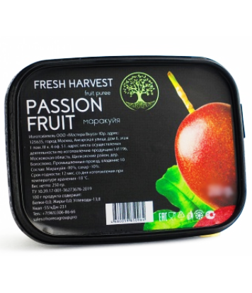 картинка Пюре замороженное Маракуйя "Fresh Harvest" 1кг от магазинаАрт-Я