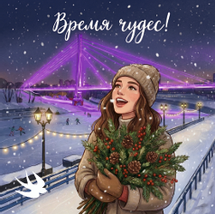 картинка Открытки 7*7см 24шт на листе А3 Время чудес от магазинаАрт-Я