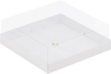 картинка Коробка под 4 муссовых пирожных 190*190*80 мм, белая от магазинаАрт-Я