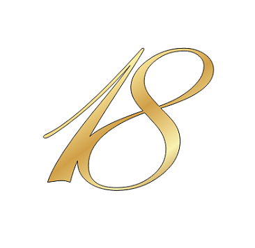 картинка Топпер цифра "18", 9,5*8см, золото от магазинаАрт-Я