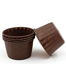 картинка Форма Маффин 100шт D50мм H40мм коричневая от магазинаАрт-Я