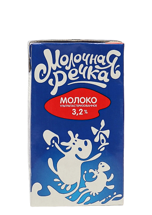 картинка Молоко Молочная речка 3,2%, 1 л. от магазинаАрт-Я