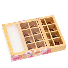 картинка Коробка для 16 конфет, "Все будет хорошо", 17,7*17,7*3,8 см от магазинаАрт-Я