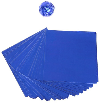 картинка Фольга для конфет "Синяя", 100 шт от магазинаАрт-Я