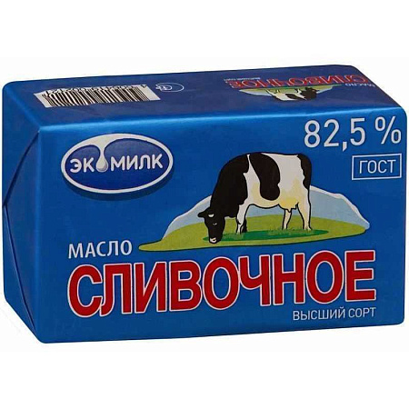 картинка Масло сливочное Экомилк 82,5% 450гр от магазинаАрт-Я