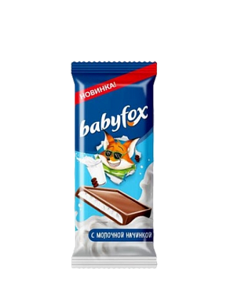 картинка Батончик «Babyfox» с молочной начинкой 24 г от магазинаАрт-Я