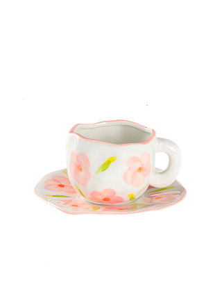 картинка Чайная пара 330 мл "Дивный сад" ручная роспись от магазинаАрт-Я