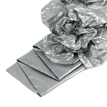 картинка Бумага упаковочная тишью, Серебряная 50 х 66 см (10 листов) от магазинаАрт-Я