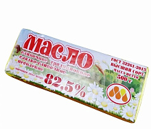 картинка Масло сладкосливочное Традиционное несоленое ГОСТ 82,5%, 500гр от магазинаАрт-Я