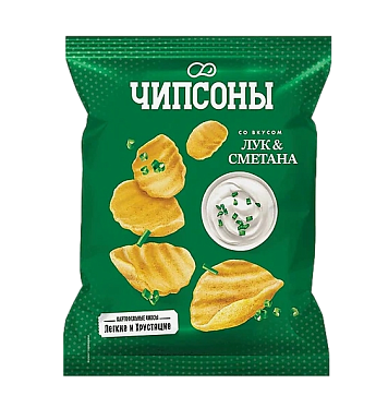 картинка Чипсы "Чипсоны", сметана с луком, 40г от магазинаАрт-Я