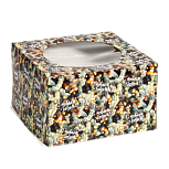 картинка Коробка 30*30*19см с окном "Ветки ели" от магазинаАрт-Я