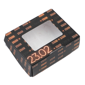 картинка Коробка №298 10*8*3см "23 неон" от магазинаАрт-Я