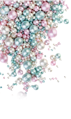 картинка Драже Блеск нежный №814, (Лазурный, розовый, белоснежный),200гр от магазинаАрт-Я