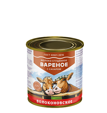 картинка Молоко сгущенное с сахаром ВАРЕНОЕ "Волоконовское" м.д.ж 8.5% , 370 гр. ГОСТ от магазинаАрт-Я