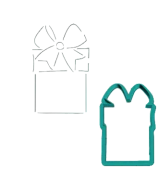 картинка Трафарет+форма для пряников "Подарок 3", 9*5,8см от магазинаАрт-Я