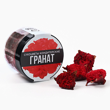 картинка Сухие цветы в банке "Гранат", 6 г    от магазинаАрт-Я