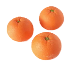 картинка Набор "Мандаринки" 3 шт. 2,5см шоколадная глазурь от магазинаАрт-Я