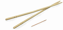картинка Палочки для суши с зубочисткой, бамбук, 20 см от магазинаАрт-Я