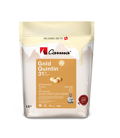 картинка Шоколад Carma Gold Quintin 31%, 100гр от магазинаАрт-Я