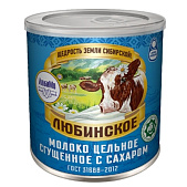 картинка Молоко сгущ. с сахаром ТМ Любинское 8,5% ж/б, 380гр от магазинаАрт-Я