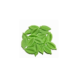 картинка Вафельные фигурки «Лист розы», малый, 38 мм, зеленый, 50шт от магазинаАрт-Я