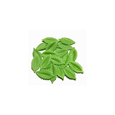 картинка Вафельные фигурки «Лист розы», малый, 38 мм, зеленый, 50шт от магазинаАрт-Я