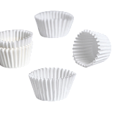 картинка Капсулы для конфет, 3×2.5 см, 100шт. белая от магазинаАрт-Я