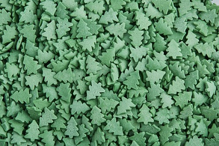 картинка Посыпка сахарная №350/1 Елочки (зеленые), 50гр от магазинаАрт-Я