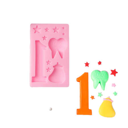 картинка Молд Молочный зуб, 10,3*6,5*1,1 см от магазинаАрт-Я
