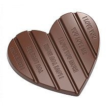 картинка Поликарбонатная форма Chocolate World Tablet heart (12044 CW) от магазинаАрт-Я