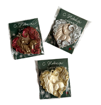 картинка Глазурь Открытка"Лошадь сердце" 2Д, цвет ассортимент от магазинаАрт-Я