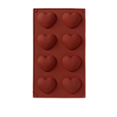 картинка Форма 8 ячеек "Сердце" 29*17*1,5 см (6*5*1,5 см) от магазинаАрт-Я
