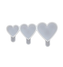 картинка Силиконовая форма для леденцов "Сердечки 3 в 1" 13,1*6,0 от магазинаАрт-Я