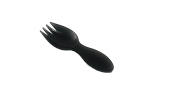 картинка Вилка-ложка 80мм, черная 10шт от магазинаАрт-Я