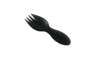 картинка Вилка-ложка 80мм, черная 10шт от магазинаАрт-Я