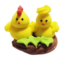 картинка Сахарные фигурки Цыпленок в гнезде 1 шт. от магазинаАрт-Я
