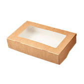 картинка Коробка 20*12*4см крафт с окном от магазинаАрт-Я