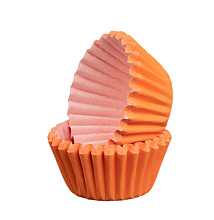 картинка Бумажные капсулы для конфет 35x25 мм оранжевые, 500 штук от магазинаАрт-Я