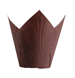 картинка Форма для выпечки тюльпан Коричневый 50x80 мм 50 шт от магазинаАрт-Я